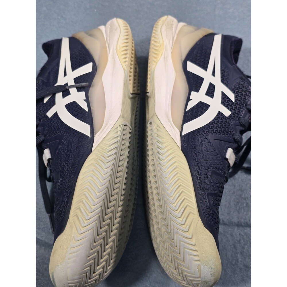 ASICS Women's Sz 7.5 GEL-Resolution 8 Tennis/Pickleball Shoes in Peacoat/White - Picture 9 of 16